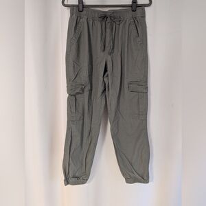 Sincerely Jules Women's SzM Olive Cargo Joggers Boho Cottage Core Soft!